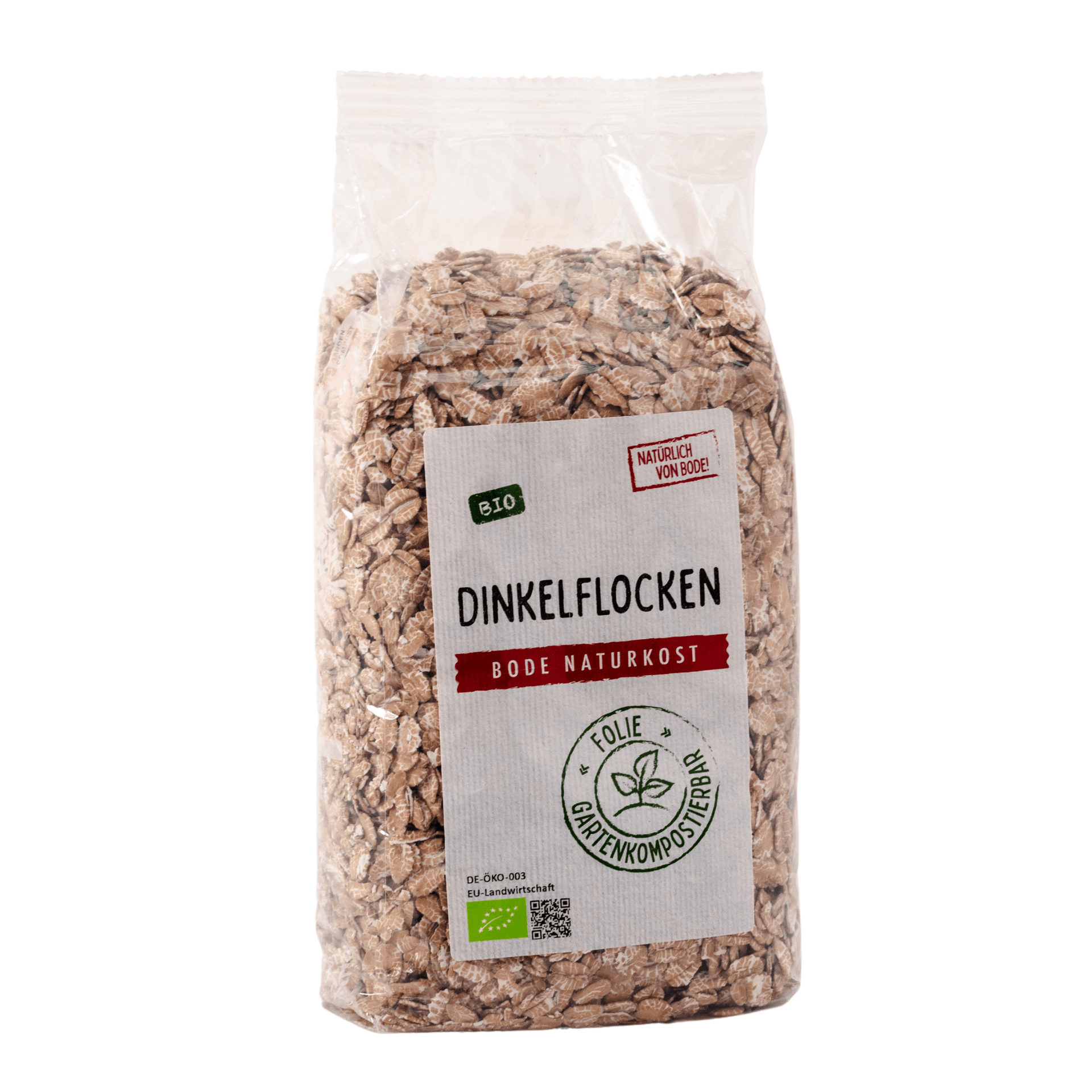 Fiocchi di farro bio, sacchetto compostabile in giardino 6x500g