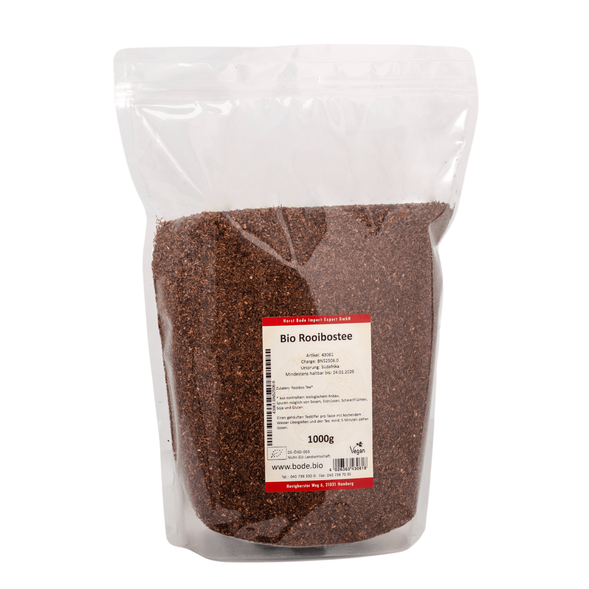 Tè Rooibos Biologico a taglio fine 1kg