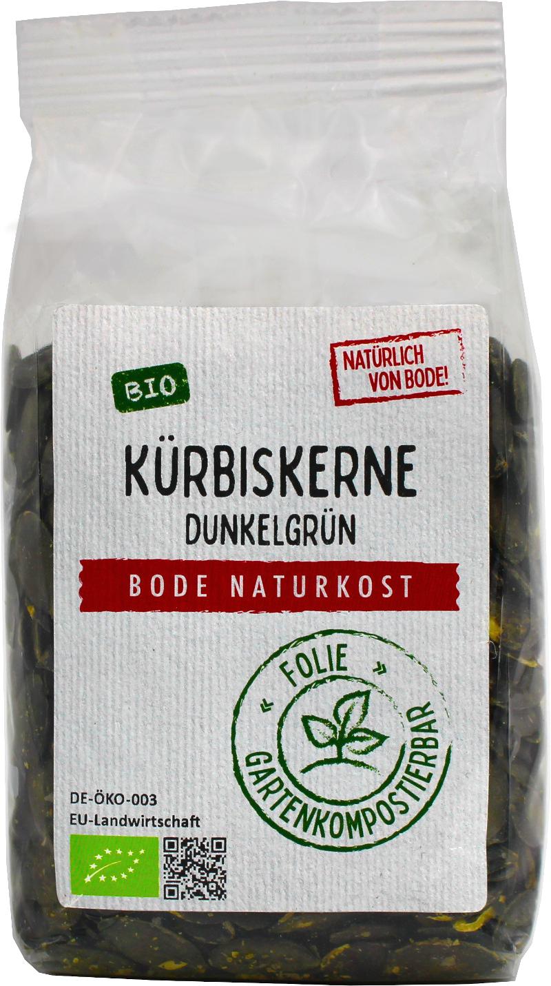 Semi di zucca verde scuro bio Europa, sacchetto compostabile 6x200g