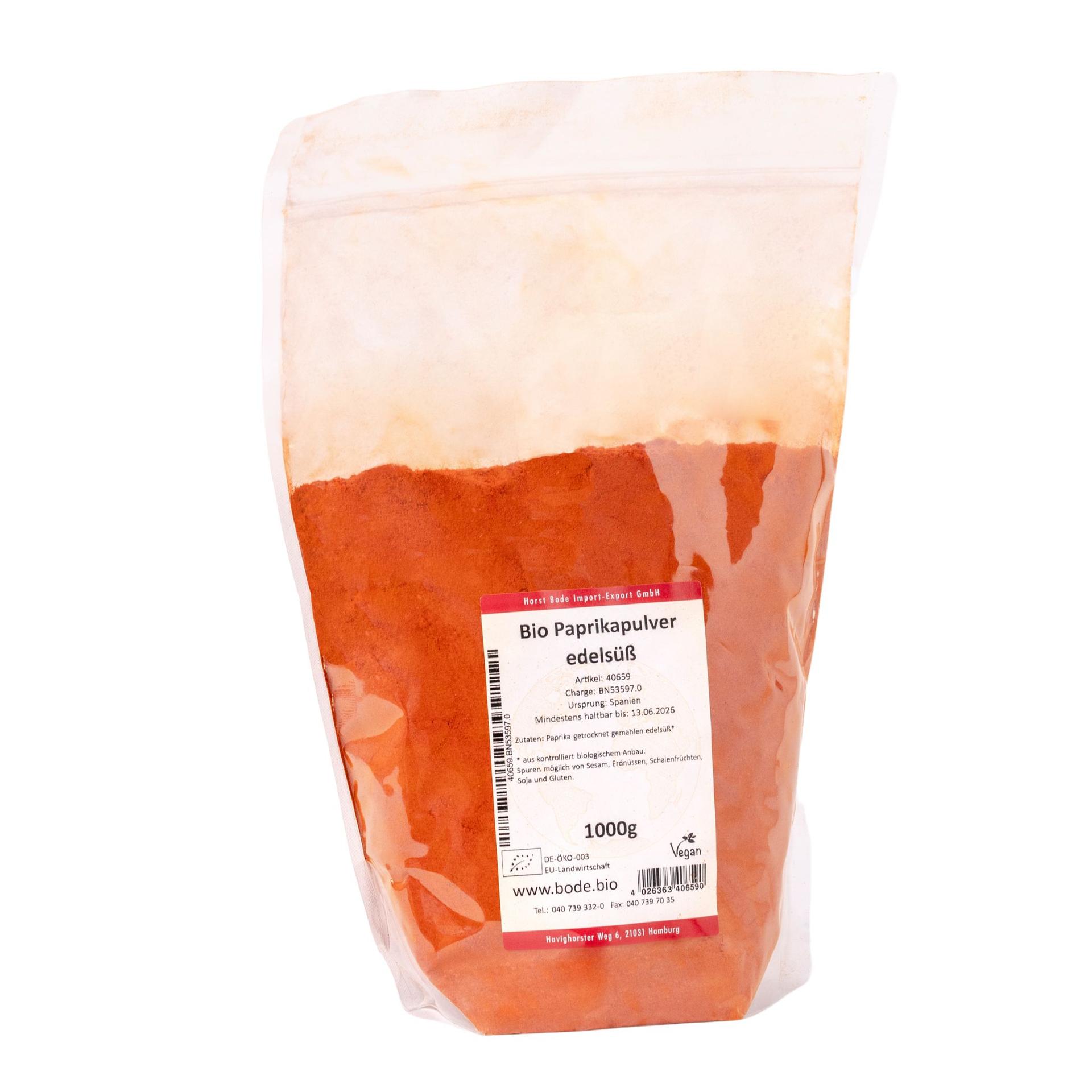 Polvere di paprika dolce nobile bio 1kg