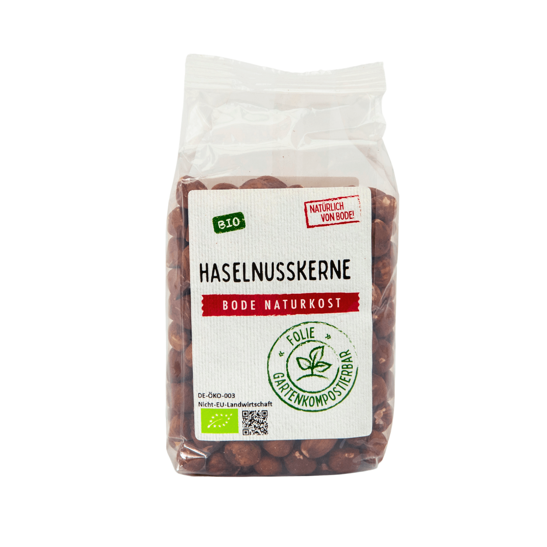 Nocciole biologiche, busta compostabile da giardino 6x200g