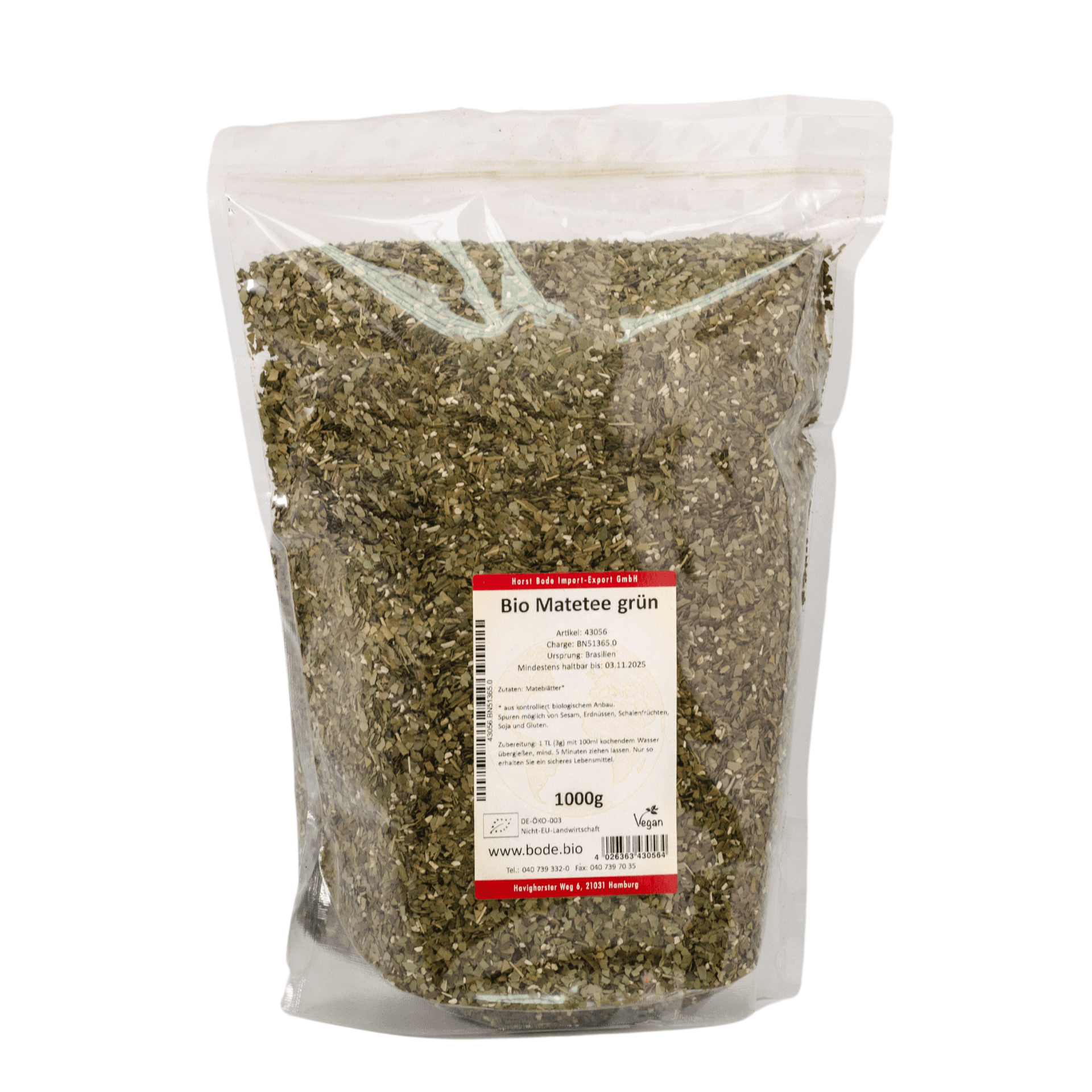 Tè Mate verde biologico 1kg