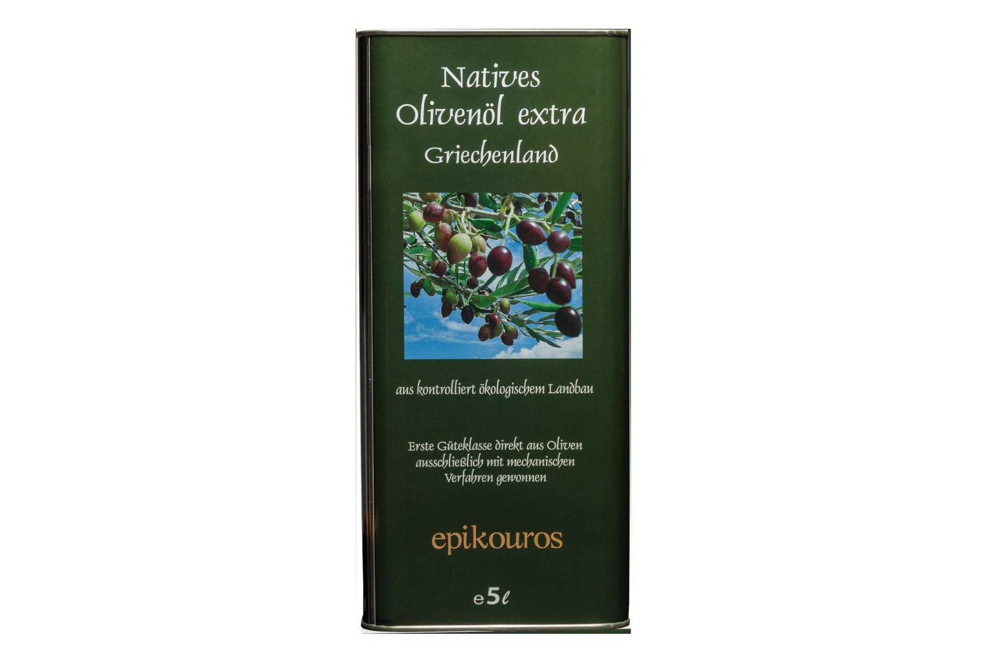 Olio d'oliva extra vergine biologico Grecia I Ora BIO UE, il gusto popolare rimane 5L