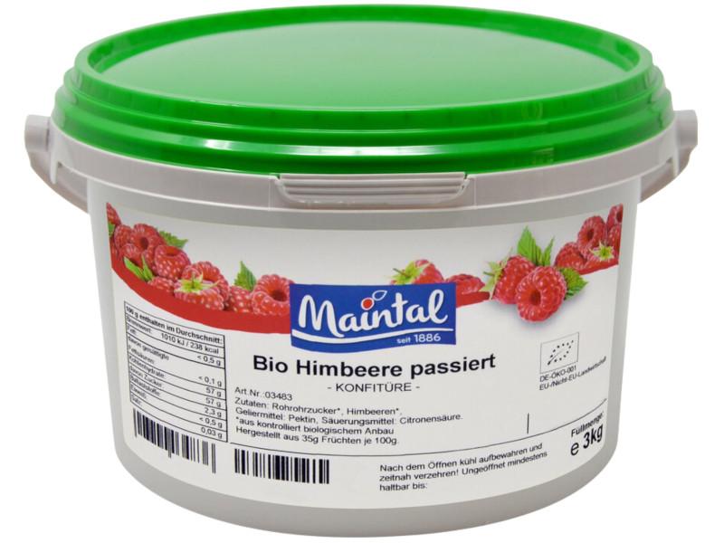 Confettura di Lamponi Bio Maintal 3kg con zucchero Bio tedesco