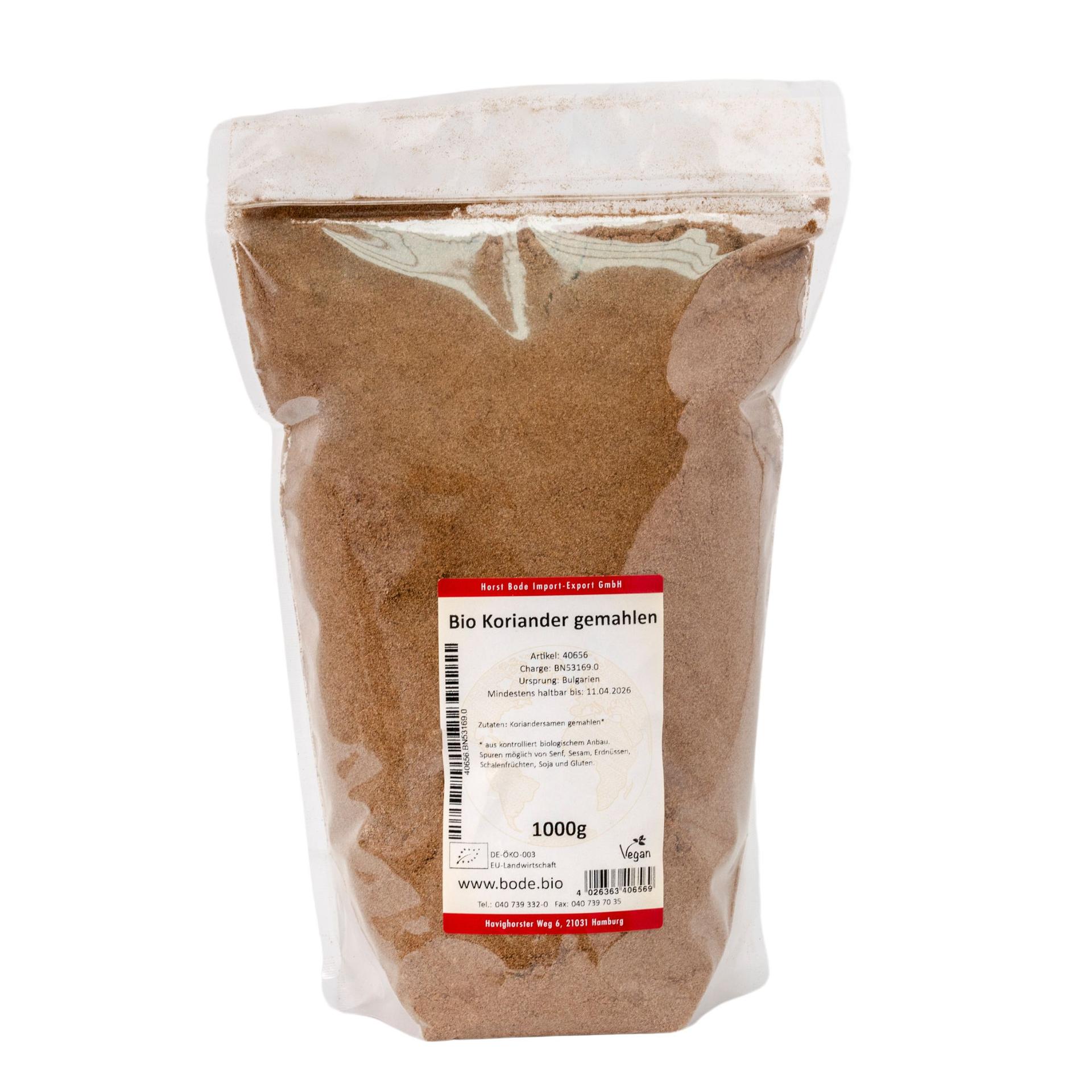 Coriandolo macinato bio 1kg