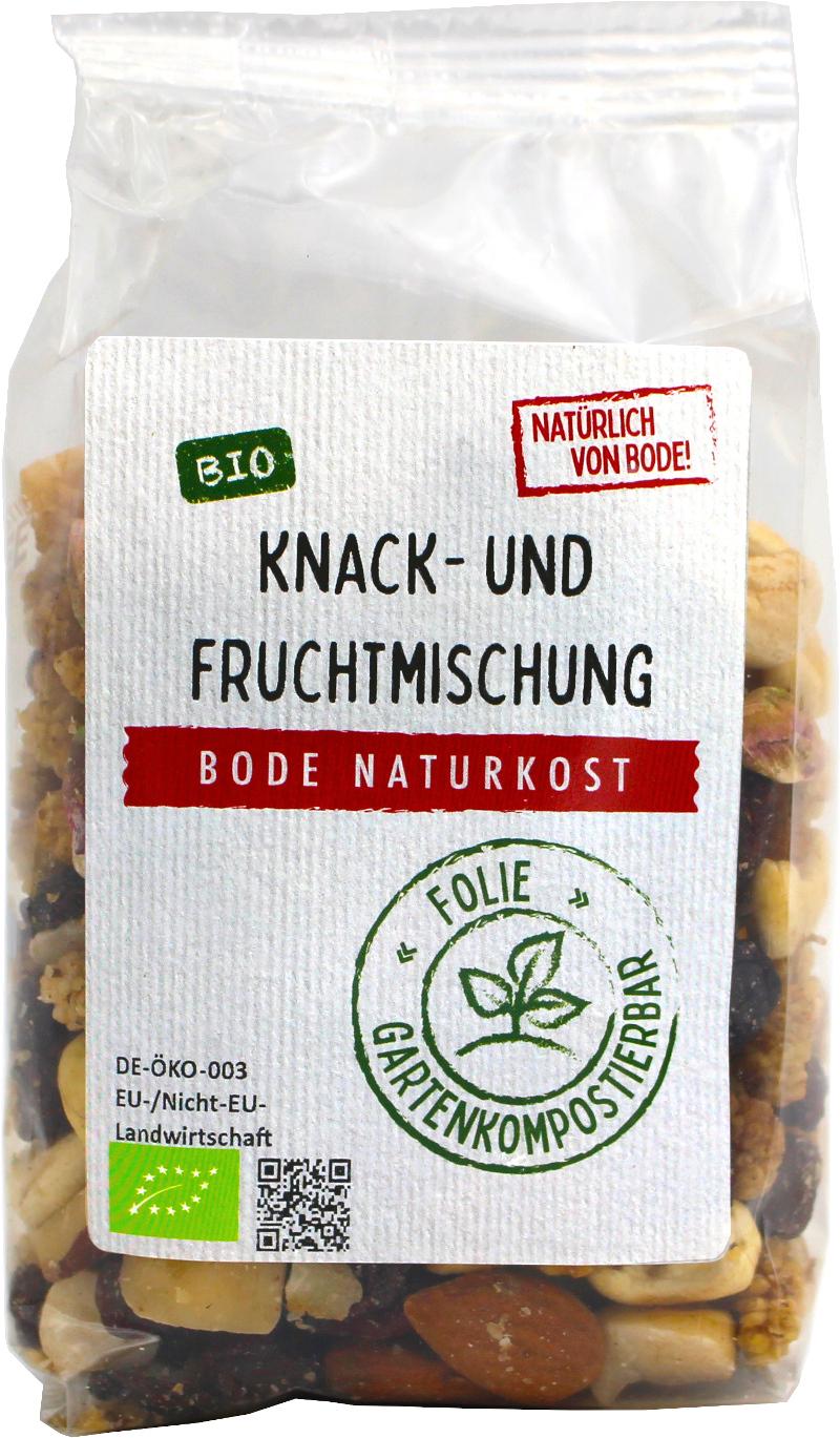 Misto di frutta secca e frutta a guscio bio, sacchetto compostabile in giardino 6x175g