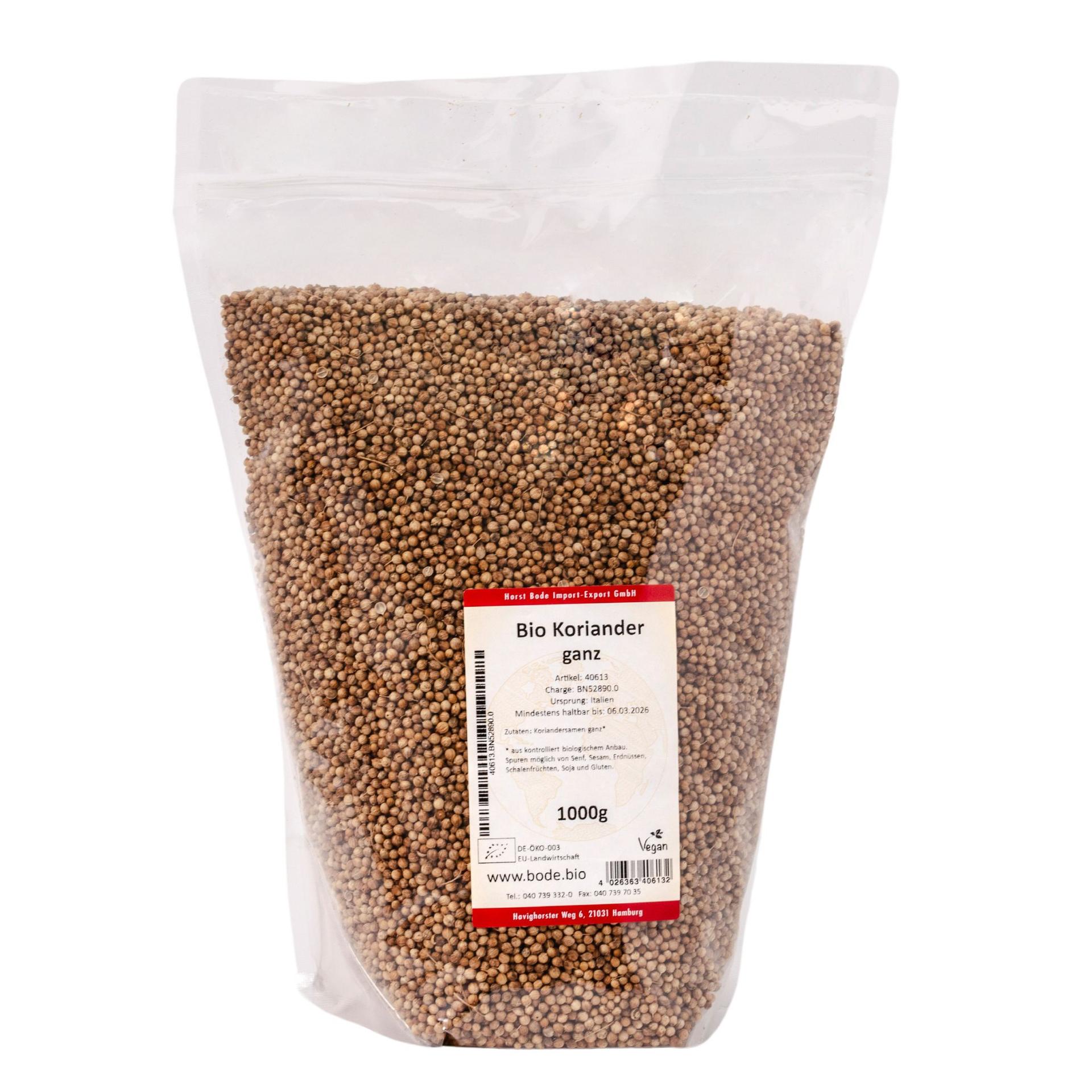 Coriandolo intero bio 1kg