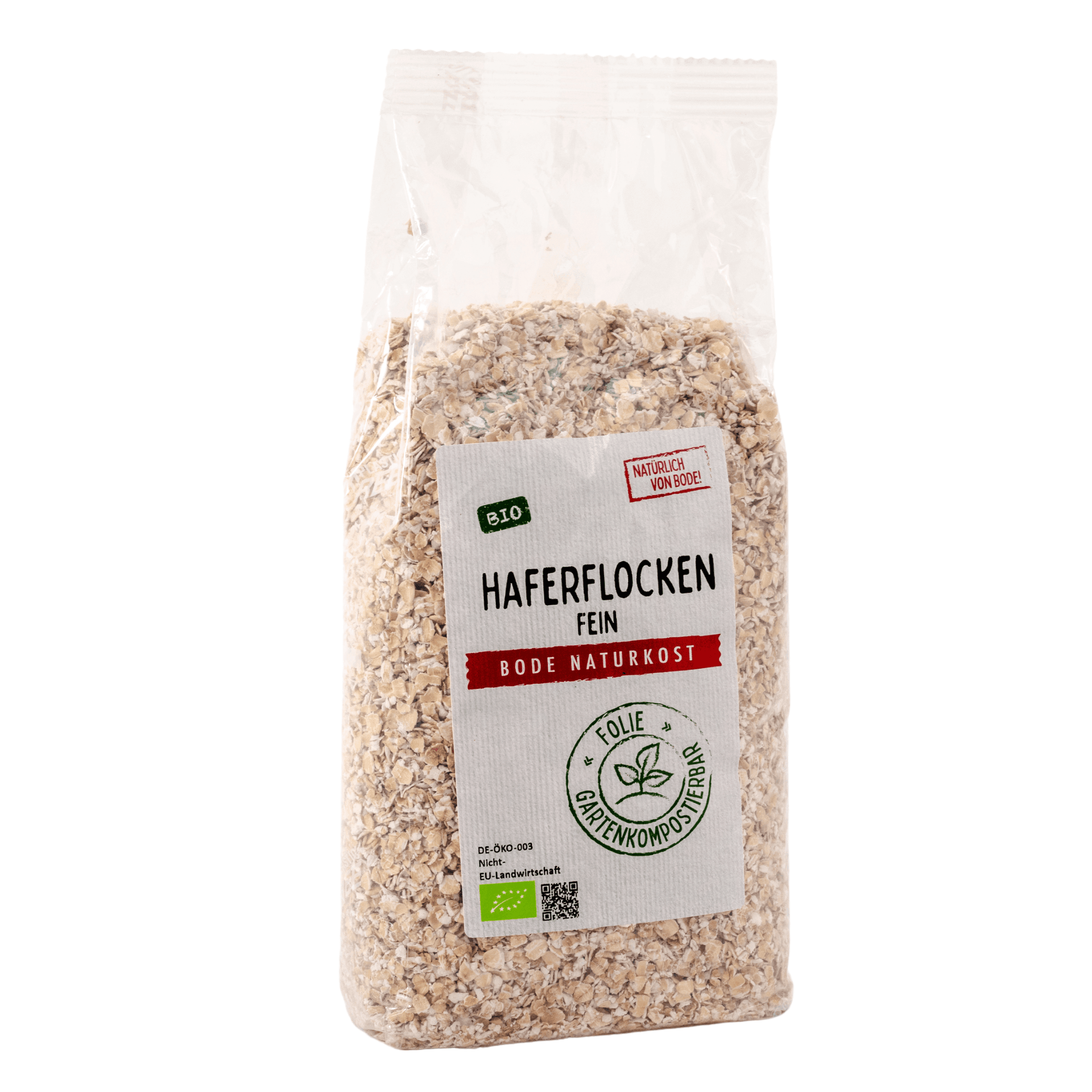 Fiocchi d'avena fini bio, sacchetto compostabile in giardino 6x500g