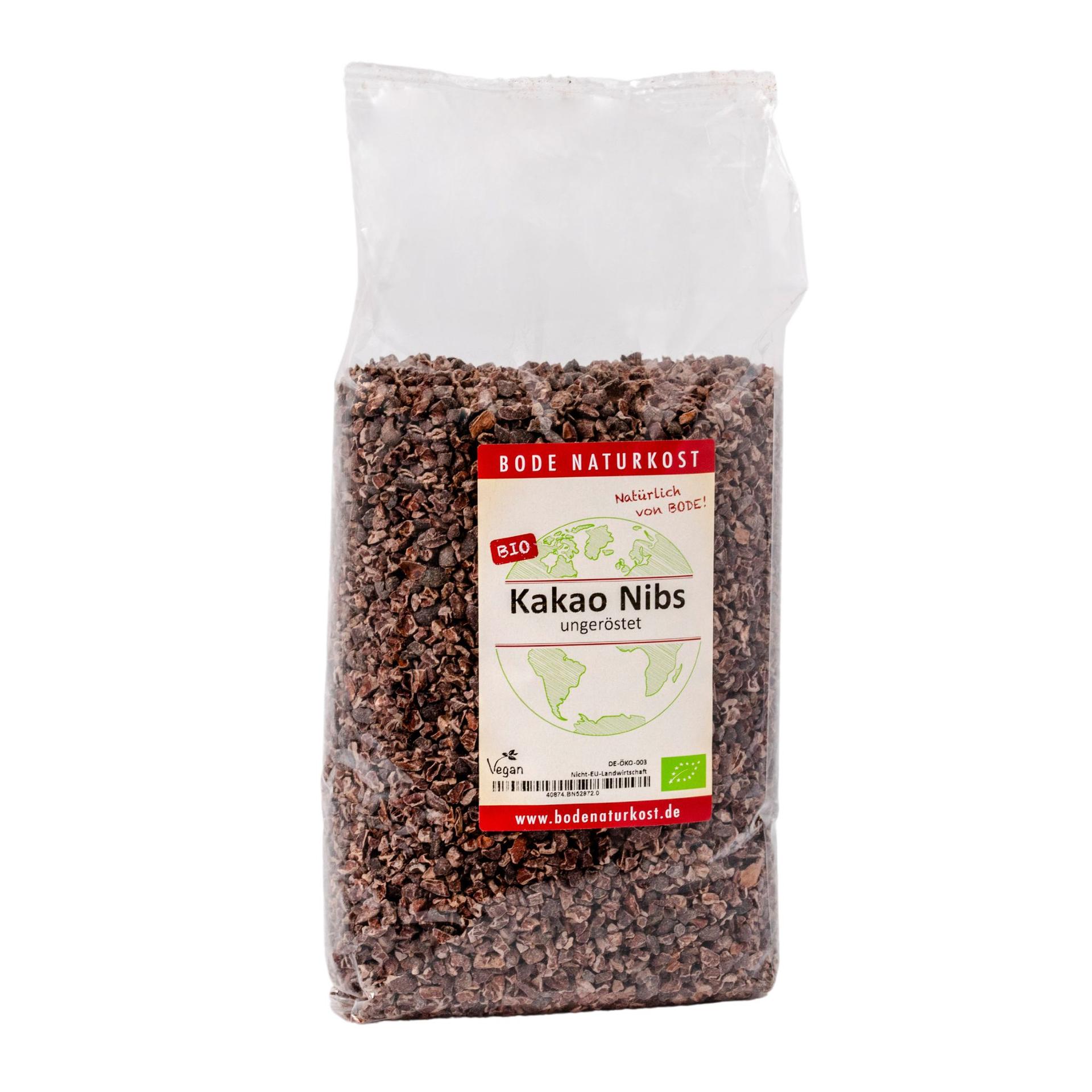 Nibs di cacao non tostato bio 1kg