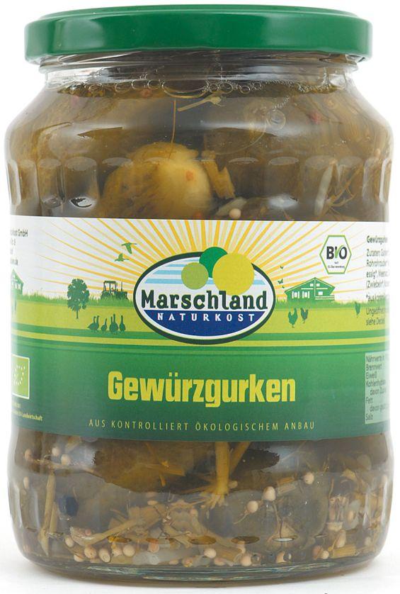 Cetrioli in agrodolce biologici Marschland Füllmenge 6x670g, ATG 6x360g