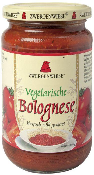 Salsa di Pomodoro Bolognese Vegetariana Biologica 6x340ml Zwergenwiese