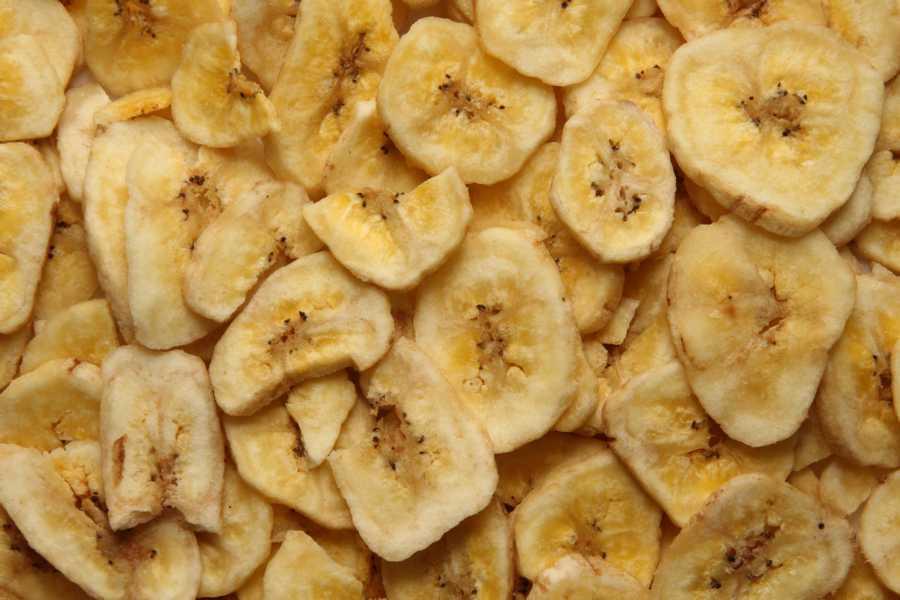 Chips di banana non zuccherati bio 6x250g