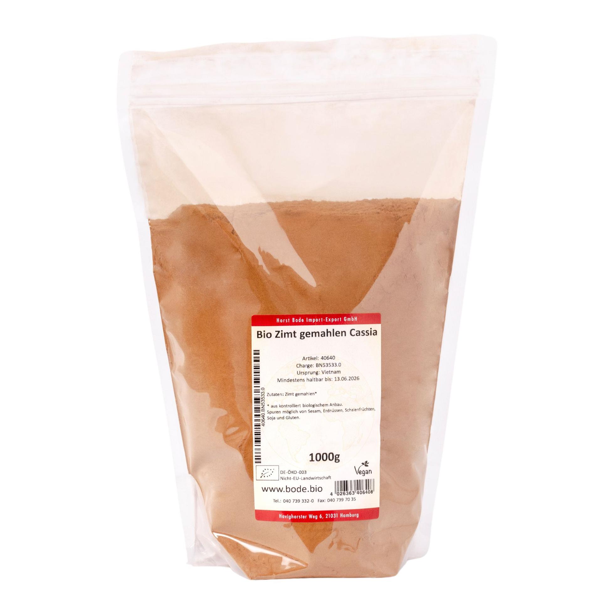 Cannella in polvere Cassia bio 1kg