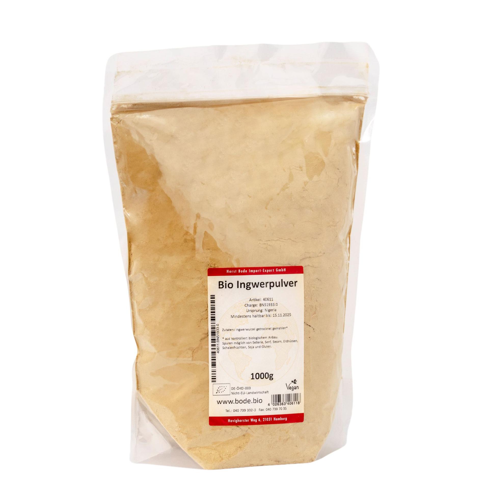 Polvere di zenzero bio 1kg