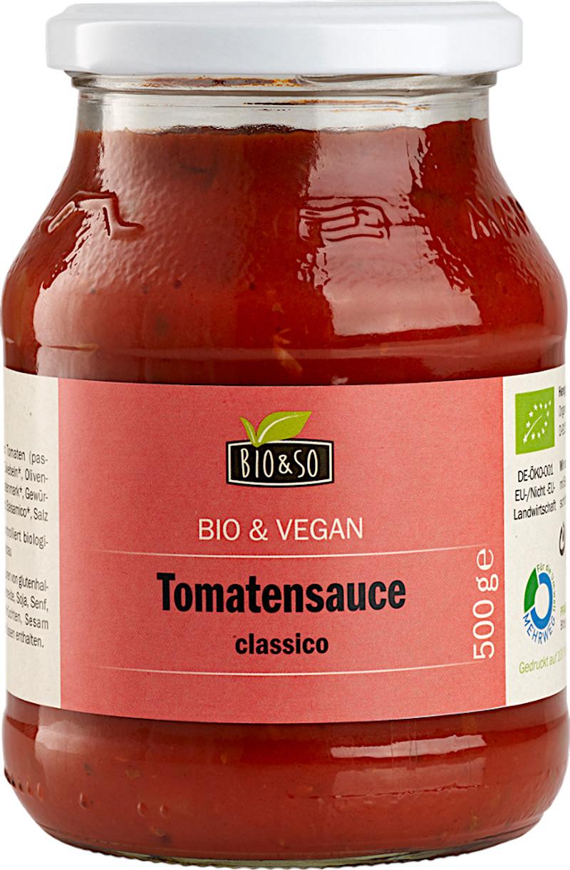 Salsa di pomodoro Classico Biologico Bio&So 6x500g