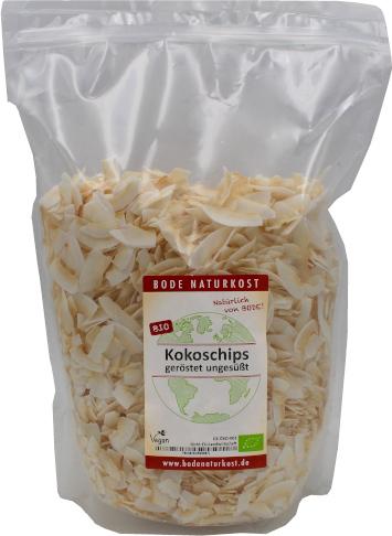 Chips di cocco tostati non zuccherati 800g