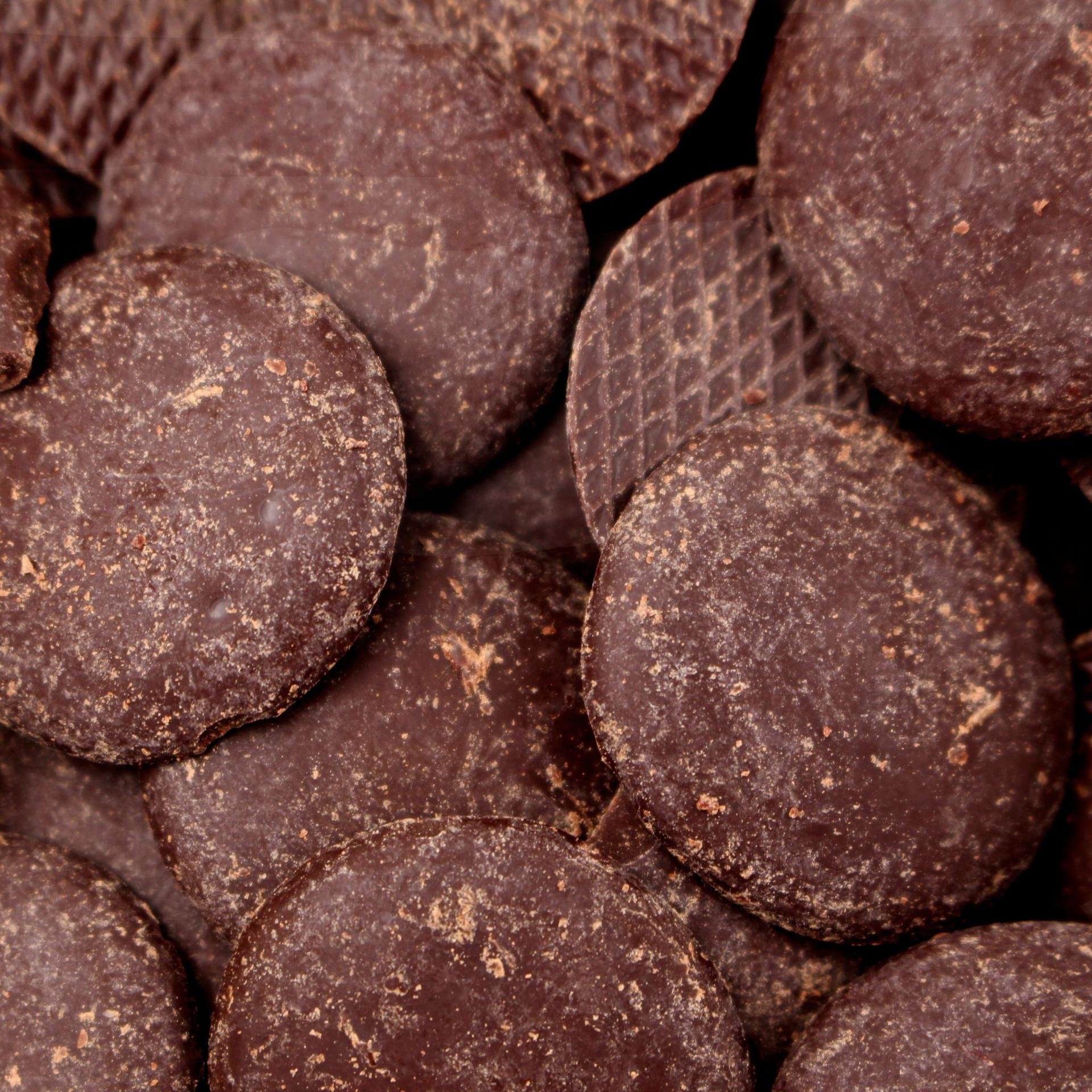 Cioccolato fondente bio 70% cacao, piastra da 2,5 kg