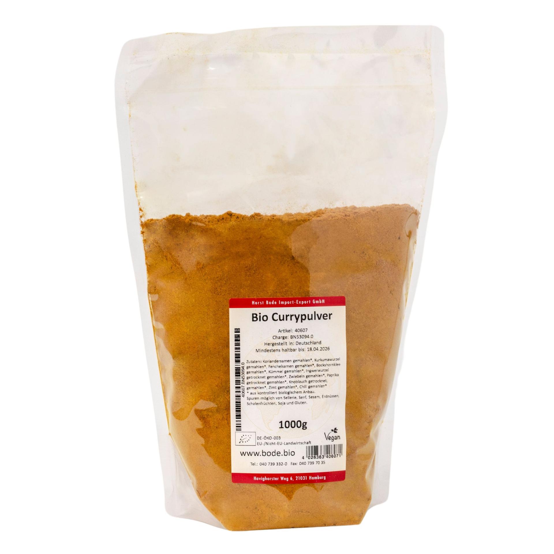 Polvere di curry bio 1kg