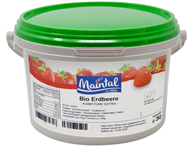 Confettura di fragole bio Maintal 3kg con zucchero bio tedesco