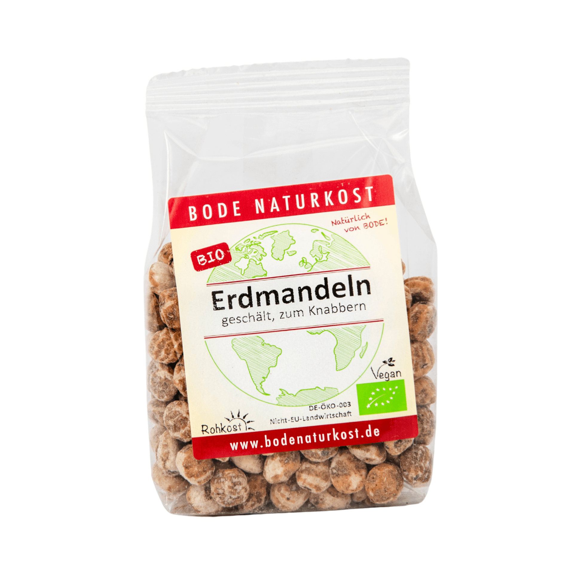 Mandorle di terra sbucciate bio "da sgranocchiare" 6x150g