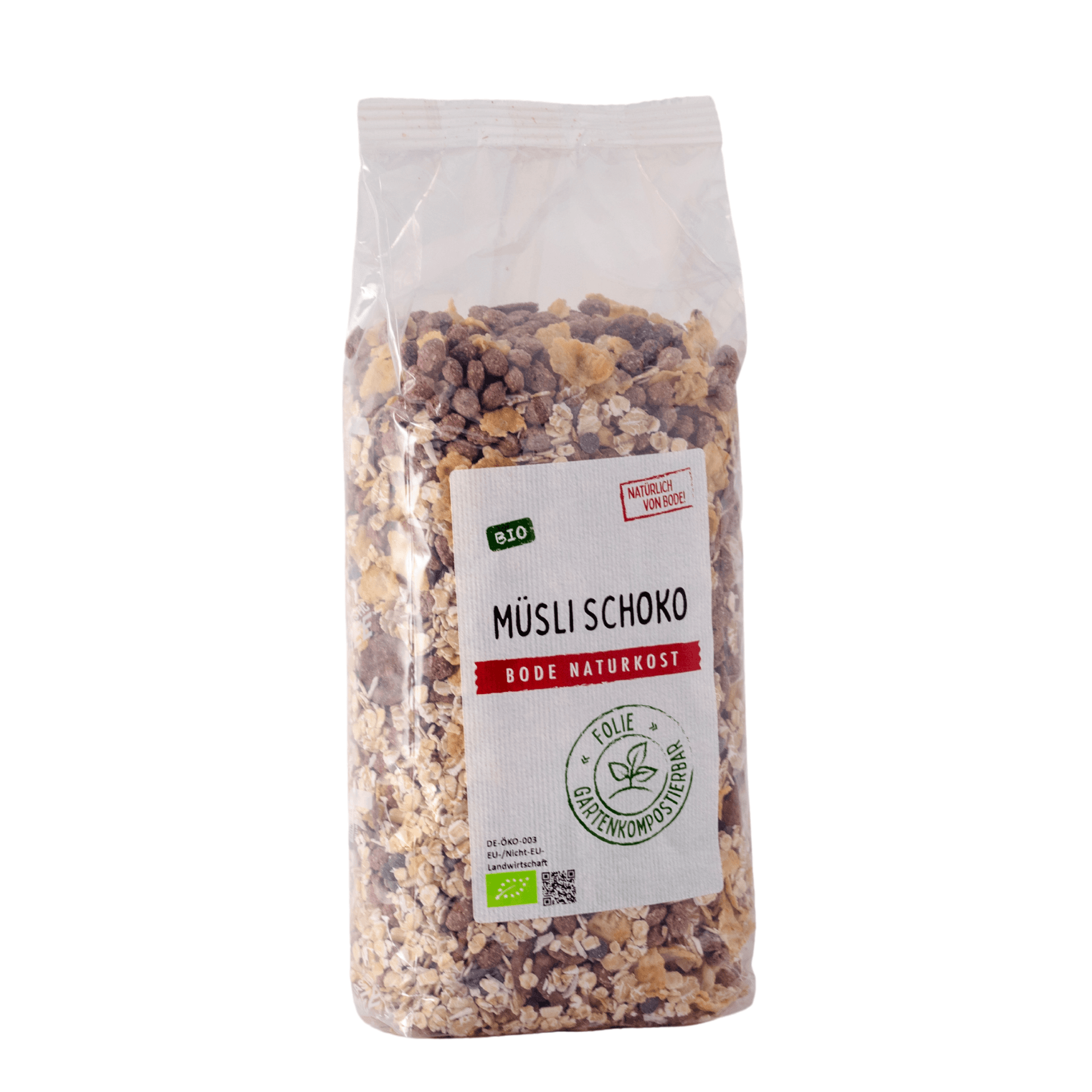 Müsli al Cioccolato Bio, busta compostabile 6x500g